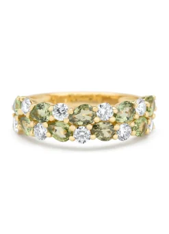Diamond Point Geelgouden Ringen|Ringen Met Kleurstenen<Geelgouden ring, 1.65 ct groene saffier, Eden