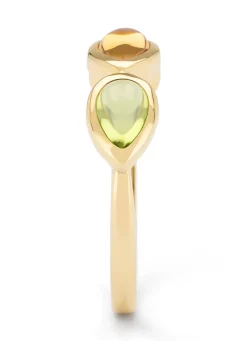 Diamond Point Geelgouden Ringen|Ringen Met Kleurstenen<Geelgouden ring, 0.47 ct kwarts, Little Drops