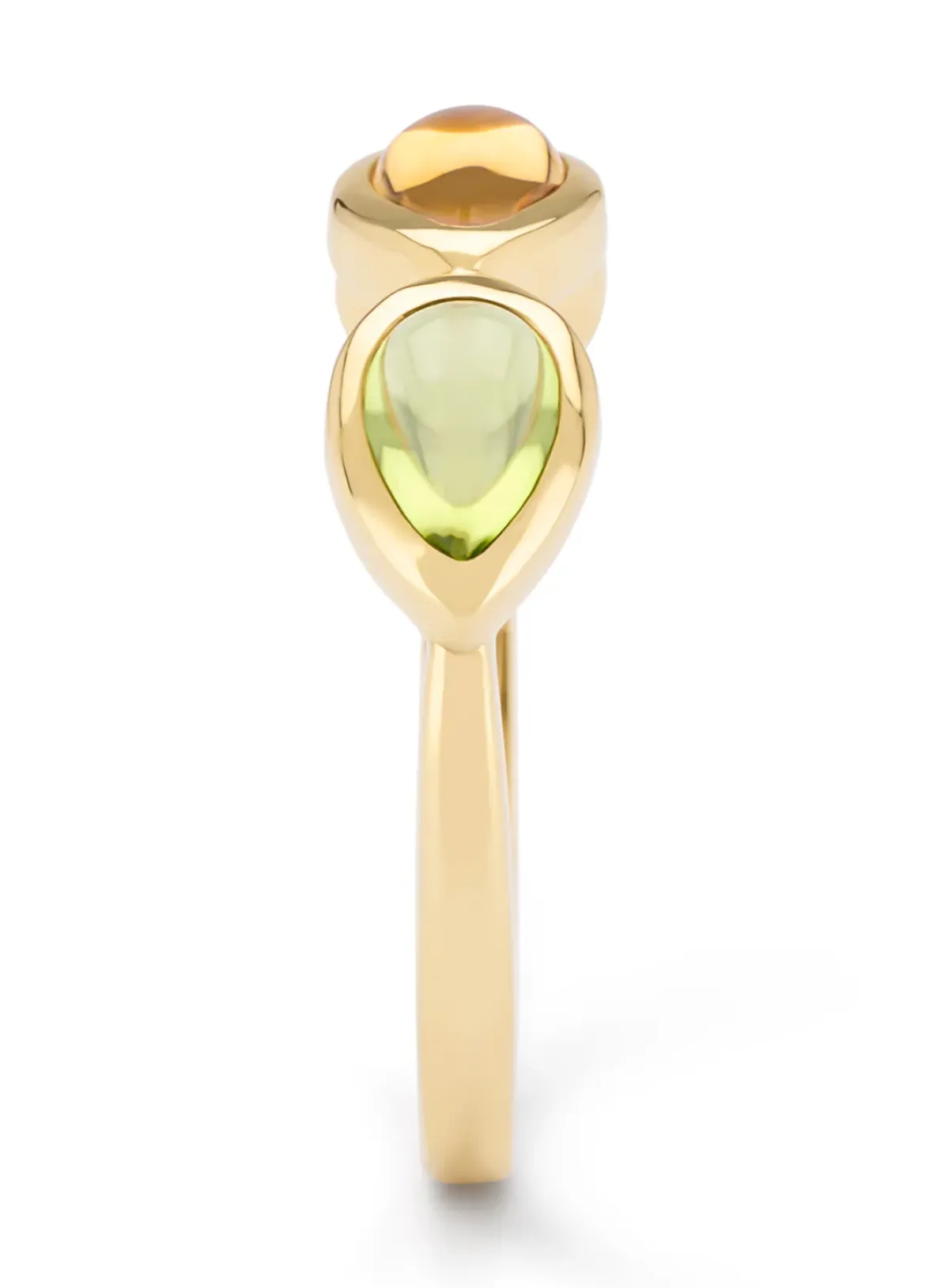 Diamond Point Geelgouden Ringen|Ringen Met Kleurstenen<Geelgouden ring, 0.47 ct kwarts, Little Drops