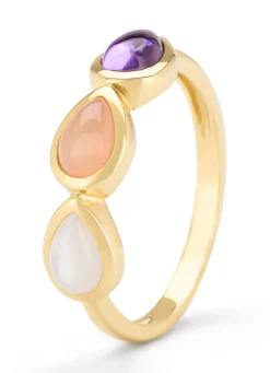 Diamond Point Geelgouden Ringen|Ringen Met Kleurstenen<Geelgouden ring, 0.47 ct kwarts, Little Drops