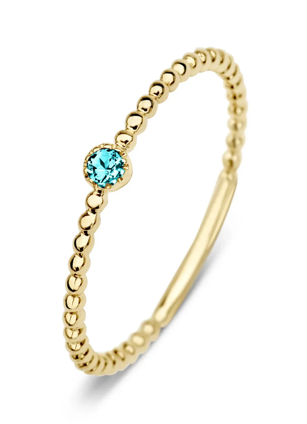 Diamond Point Geelgouden Ringen|Ringen Met Kleurstenen<Geelgouden ring, 0.04 ct london topaas, Joy