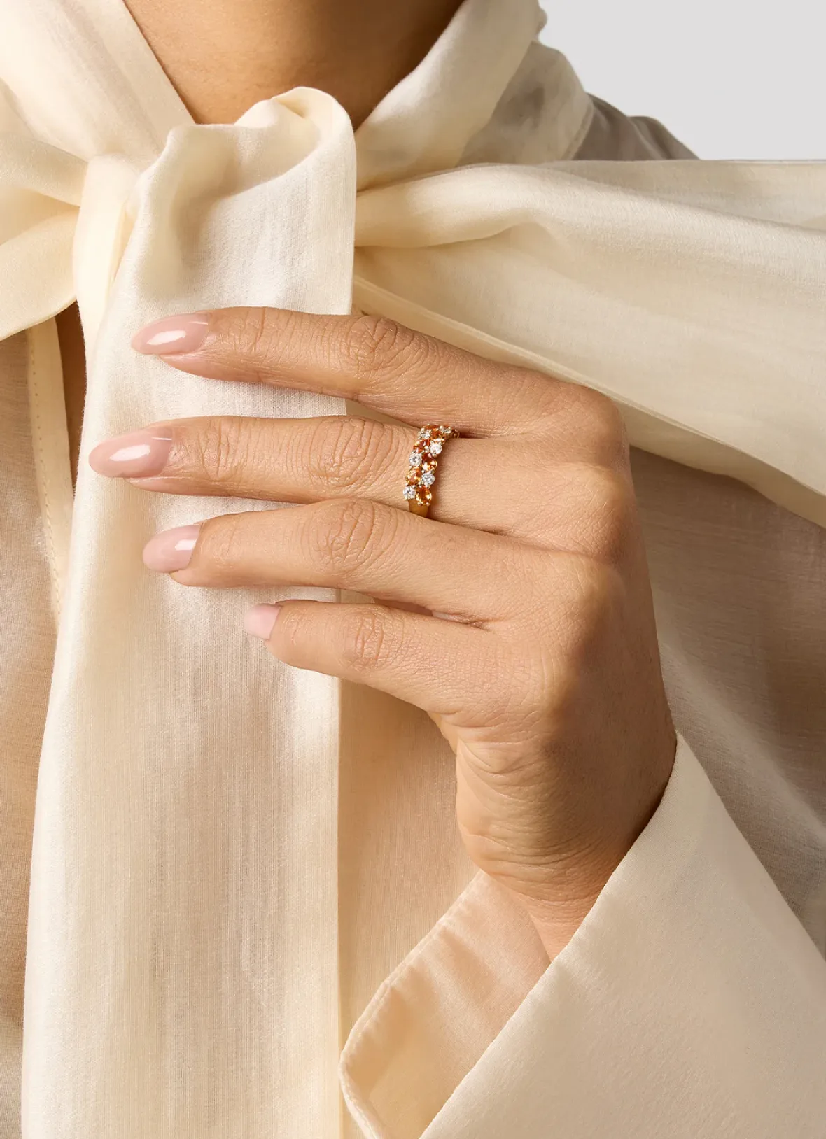Diamond Point Geelgouden Ringen|Ringen Met Kleurstenen<Geelgouden ring, 1.65 ct oranje saffier ( bew, Eden