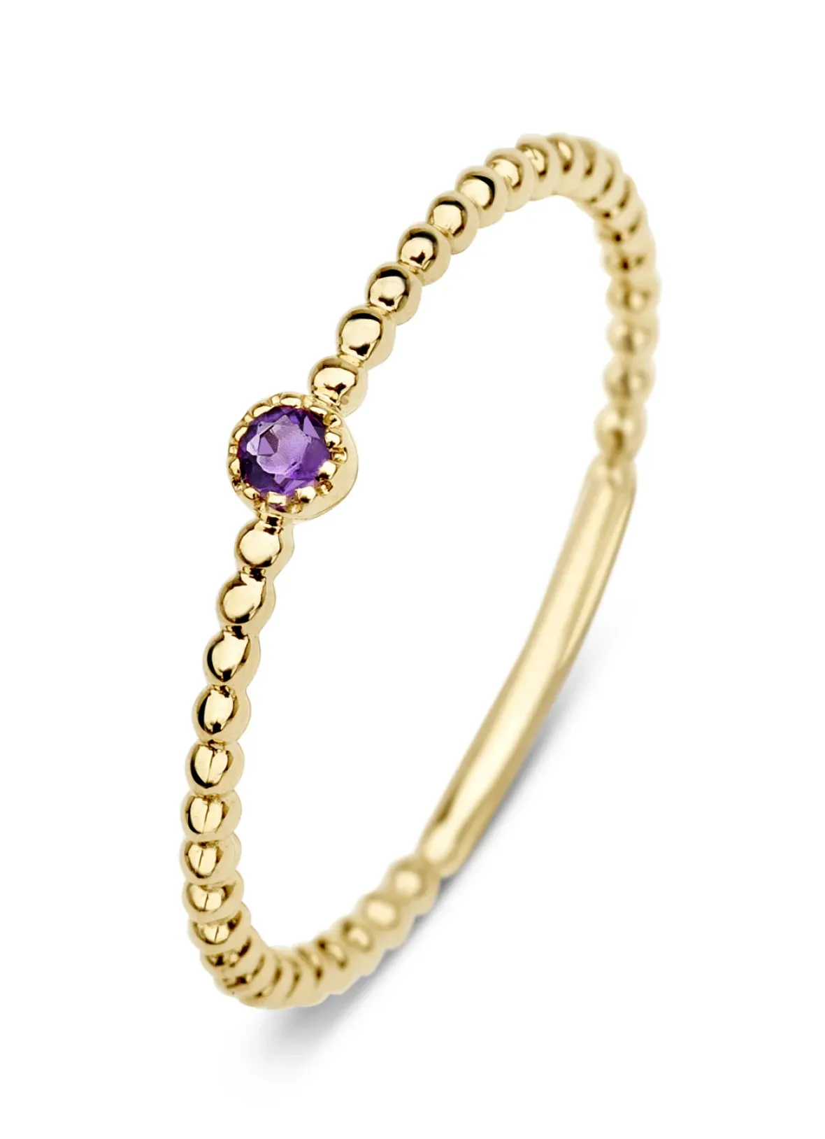 Diamond Point Geelgouden Ringen|Ringen Met Kleurstenen<Geelgouden ring, 0.04 ct paarse amethist, Joy
