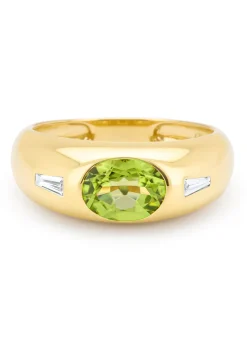 Diamond Point Geelgouden Ringen|Ringen Met Kleurstenen<Geelgouden ring, 1.27 ct peridoot, BOLD