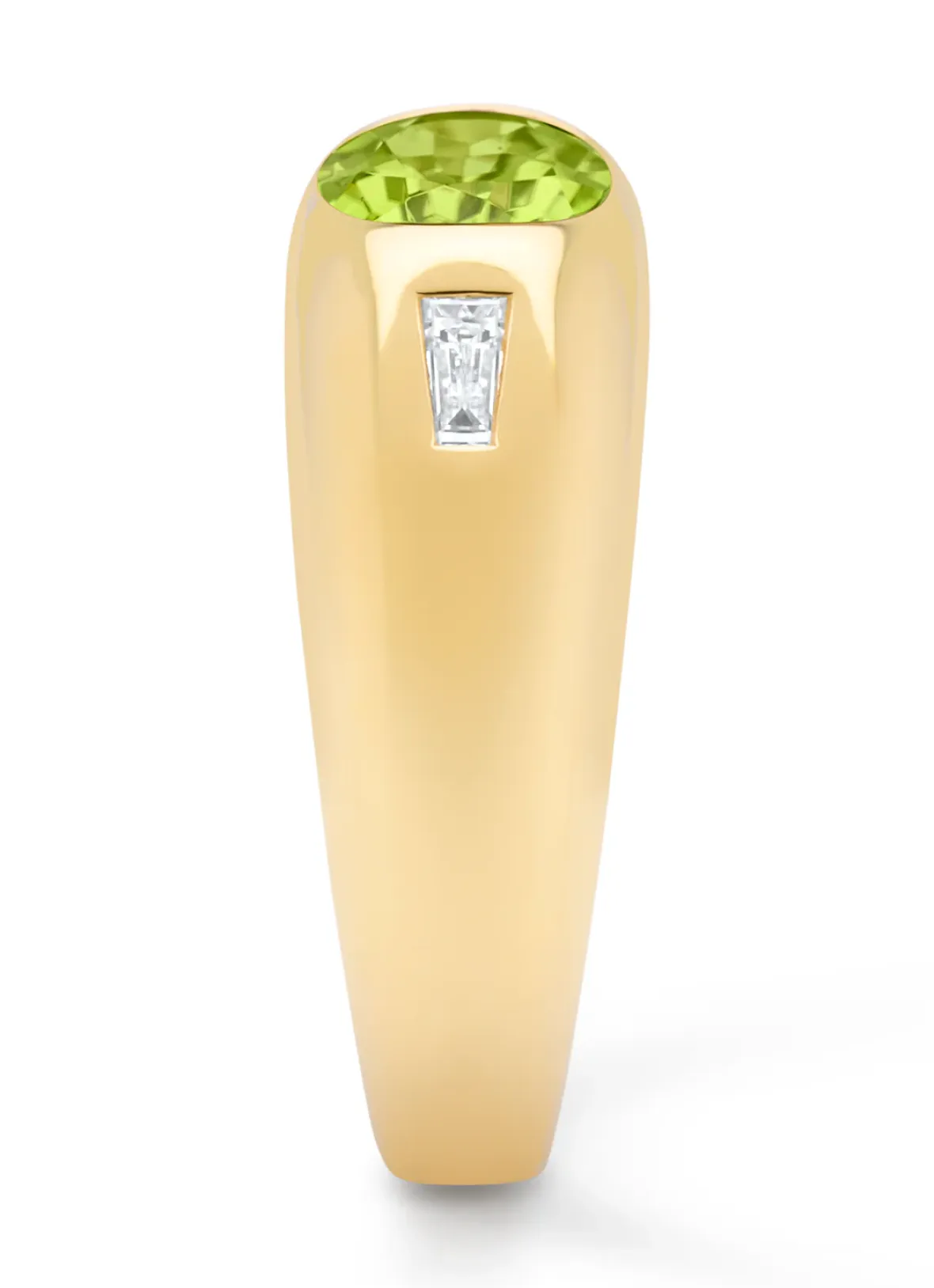 Diamond Point Geelgouden Ringen|Ringen Met Kleurstenen<Geelgouden ring, 1.27 ct peridoot, BOLD