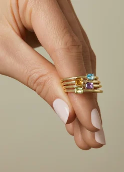 Diamond Point Geelgouden Ringen|Ringen Met Kleurstenen<Geelgouden ring, 0.21 ct peridoot, Joy