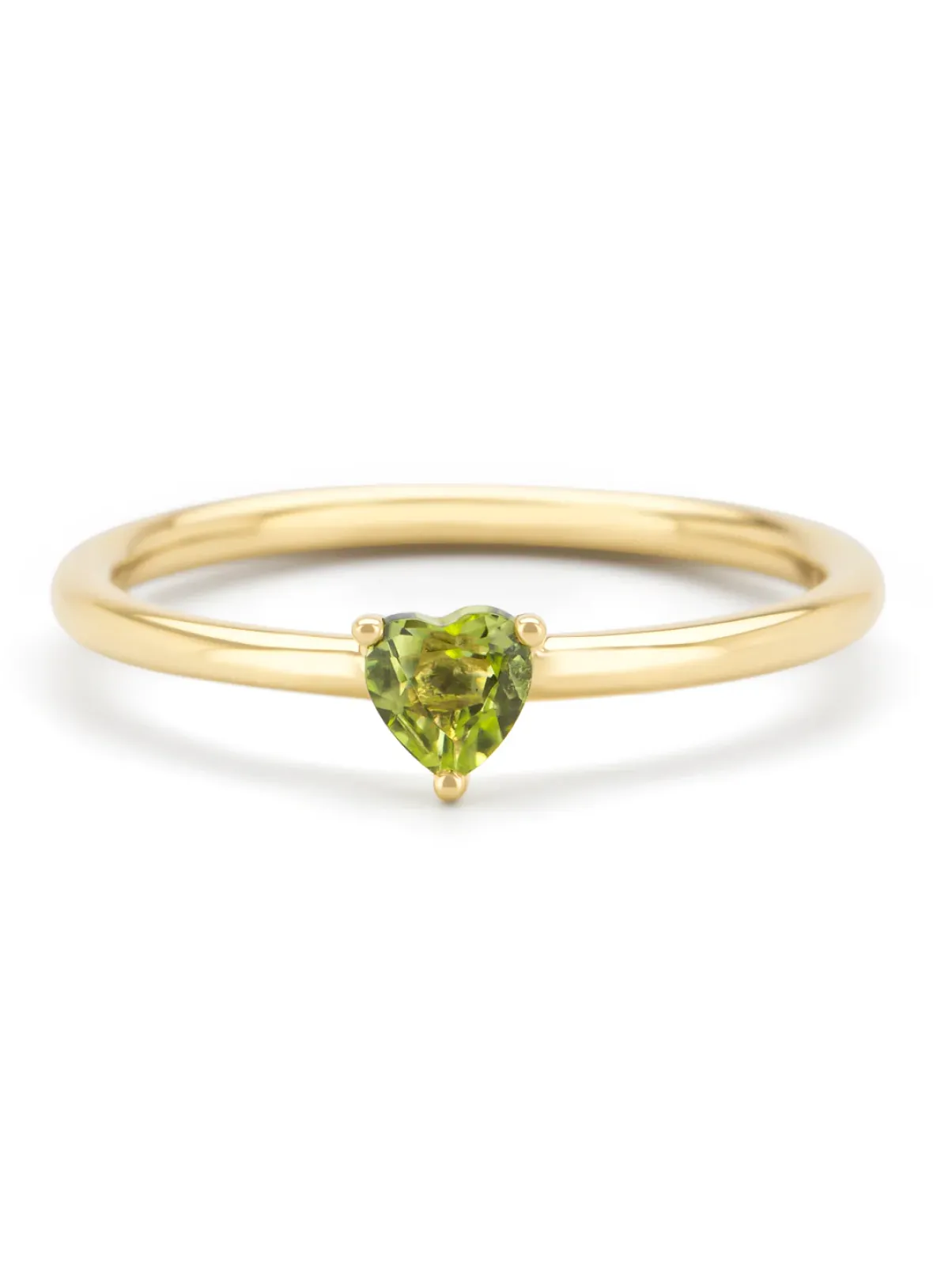 Diamond Point Geelgouden Ringen|Ringen Met Kleurstenen<Geelgouden ring, 0.26 ct peridoot, Joy
