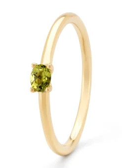 Diamond Point Geelgouden Ringen|Ringen Met Kleurstenen<Geelgouden ring, 0.19 ct peridoot, Joy
