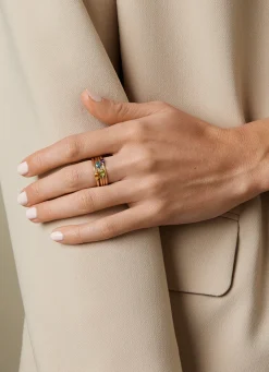 Diamond Point Geelgouden Ringen|Ringen Met Kleurstenen<Geelgouden ring, 0.17 ct peridoot, Joy