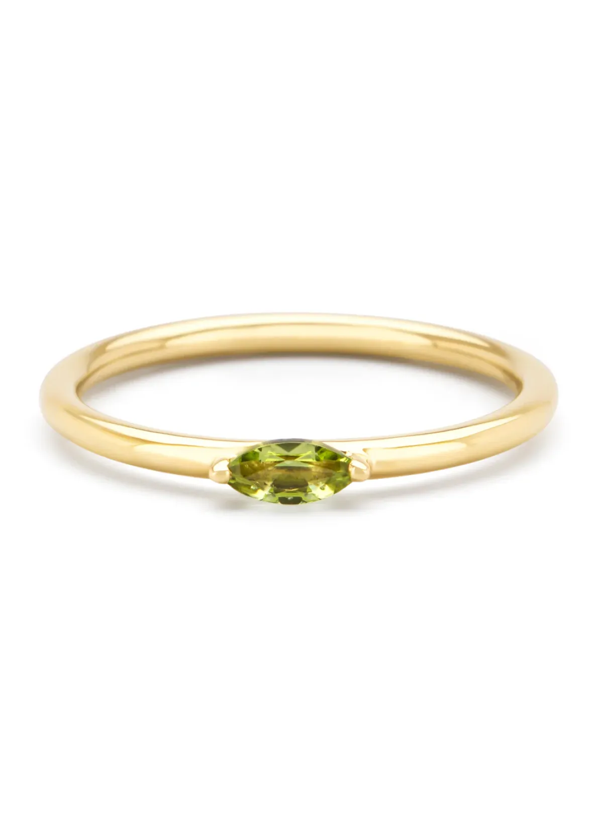 Diamond Point Geelgouden Ringen|Ringen Met Kleurstenen<Geelgouden ring, 0.17 ct peridoot, Joy