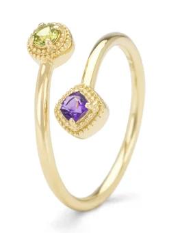 Diamond Point Geelgouden Ringen|Ringen Met Kleurstenen<Geelgouden ring, 0.11 ct peridoot, La Dolce Vita