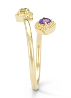 Diamond Point Geelgouden Ringen|Ringen Met Kleurstenen<Geelgouden ring, 0.11 ct peridoot, La Dolce Vita