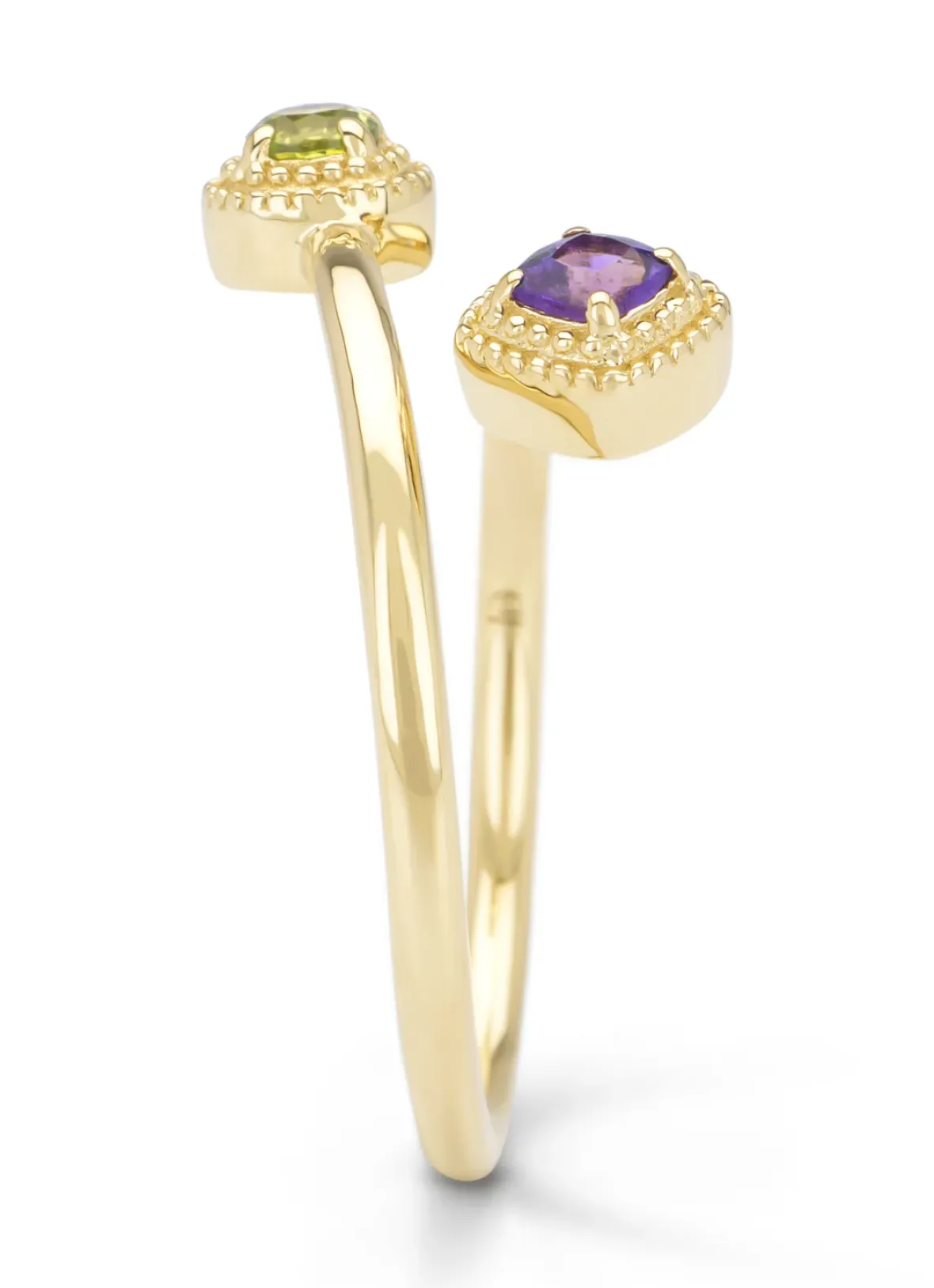Diamond Point Geelgouden Ringen|Ringen Met Kleurstenen<Geelgouden ring, 0.11 ct peridoot, La Dolce Vita