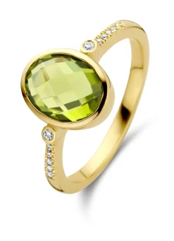 Diamond Point Geelgouden Ringen|Ringen Met Kleurstenen<Geelgouden ring, 2.22 ct peridoot, Philosophy