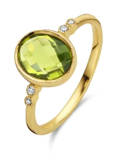 Diamond Point Geelgouden Ringen|Ringen Met Kleurstenen<Geelgouden ring, 2.23 ct peridoot, Philosophy