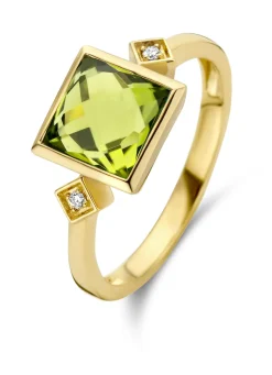 Diamond Point Ringen Met Kleurstenen|Geelgouden Ringen<Geelgouden ring, 2.35 ct peridoot, Philosophy