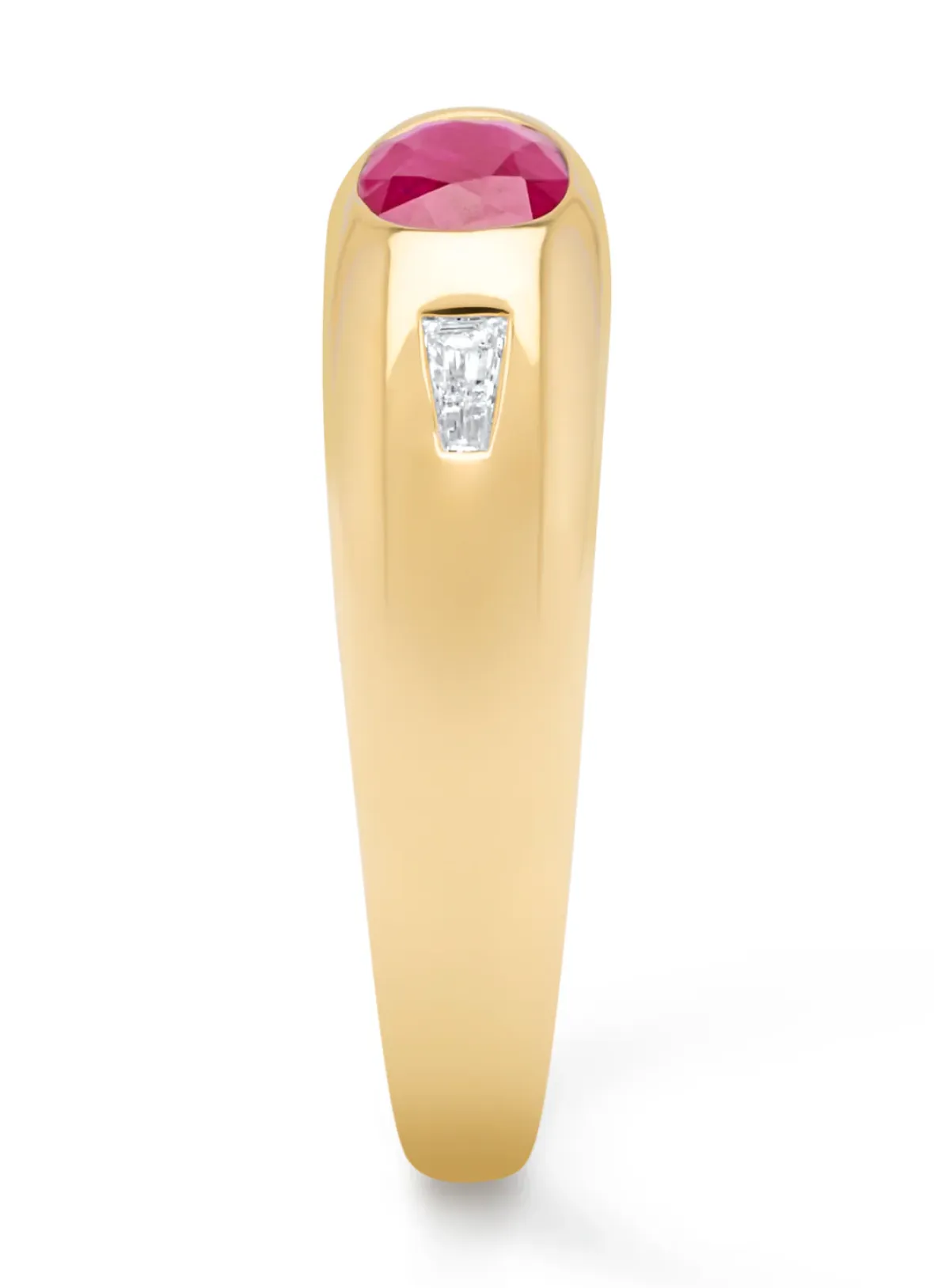 Diamond Point Geelgouden Ringen|Ringen Met Kleurstenen<Geelgouden ring, 0.56 ct robijn, BOLD