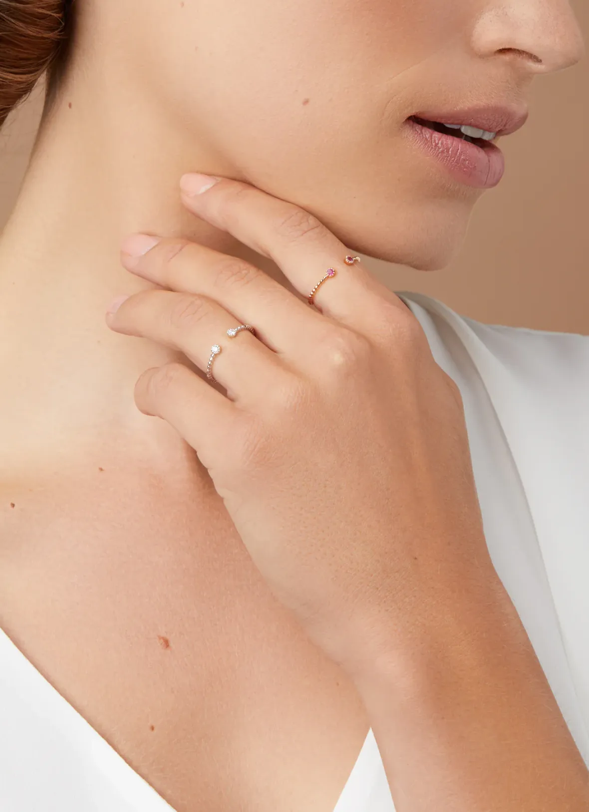 Diamond Point Geelgouden Ringen|Ringen Met Kleurstenen<Geelgouden ring, 0.10 ct robijn, Joy