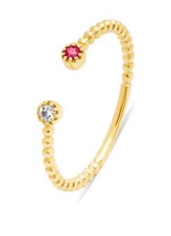 Diamond Point Geelgouden Ringen|Ringen Met Kleurstenen<Geelgouden ring, 0.05 ct robijn, Joy