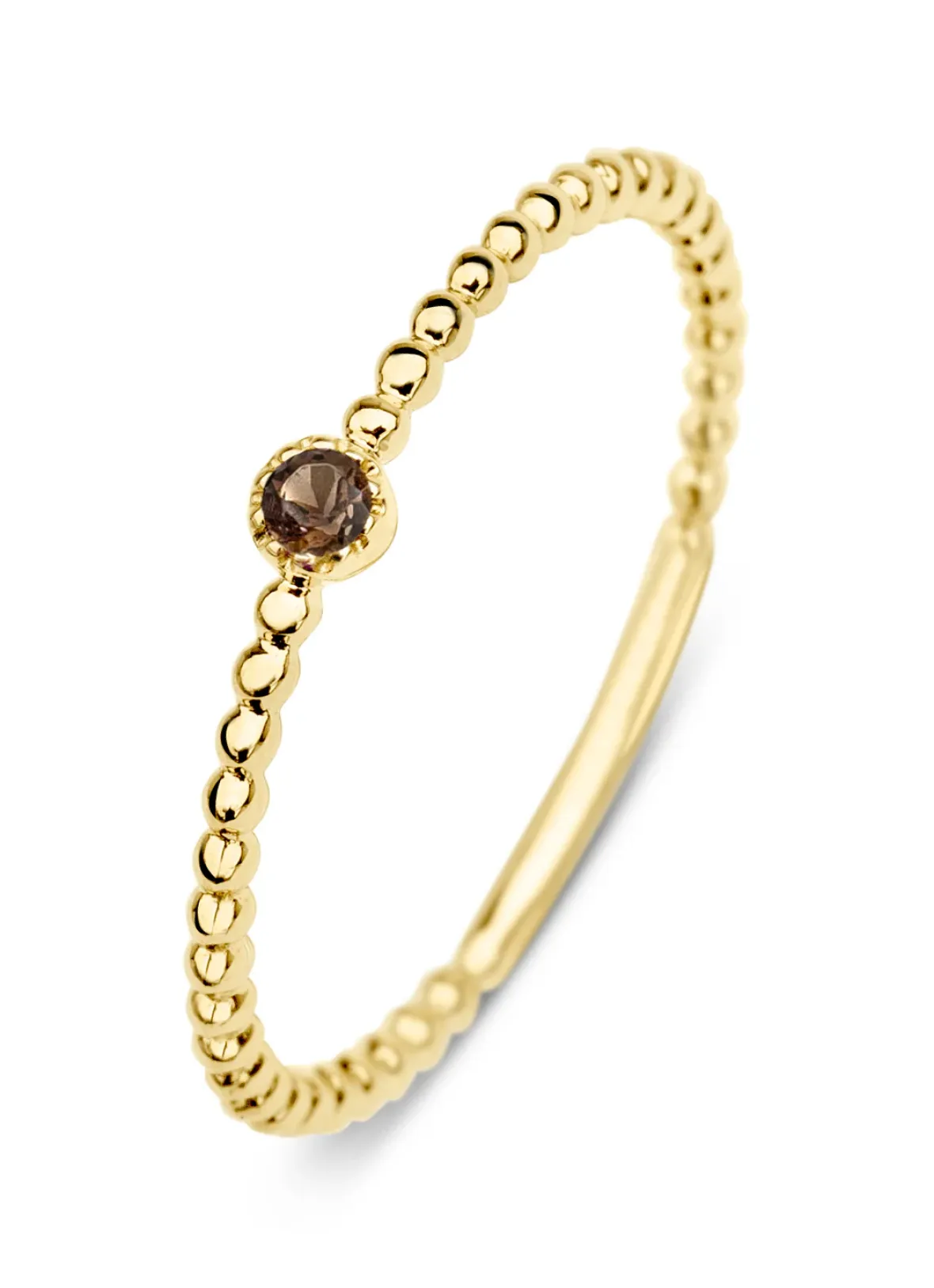 Diamond Point Geelgouden Ringen|Ringen Met Kleurstenen<Geelgouden ring, 0.04 ct rookkwarts, Joy