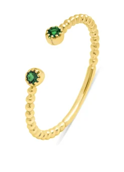 Diamond Point Geelgouden Ringen|Ringen Met Kleurstenen<Geelgouden ring, 0.08 ct smaragd, Joy