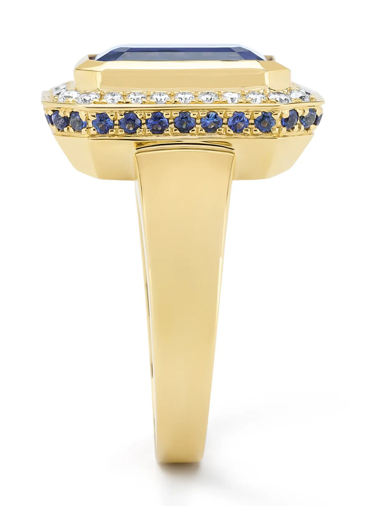 Diamond Point Geelgouden Ringen|Ringen Met Kleurstenen<Geelgouden ring, 5.01 ct tanzaniet, Gallery