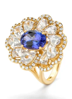 Diamond Point Geelgouden Ringen|Ringen Met Kleurstenen<Geelgouden ring, 1.54 ct tanzaniet, Gallery
