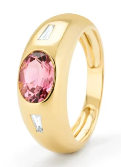 Diamond Point Geelgouden Ringen|Ringen Met Kleurstenen<Geelgouden ring, 1.19 ct toermalijn, BOLD