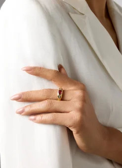 Diamond Point Geelgouden Ringen|Ringen Met Kleurstenen<Geelgouden ring, 1.19 ct toermalijn, BOLD