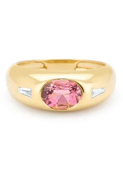 Diamond Point Geelgouden Ringen|Ringen Met Kleurstenen<Geelgouden ring, 1.19 ct toermalijn, BOLD