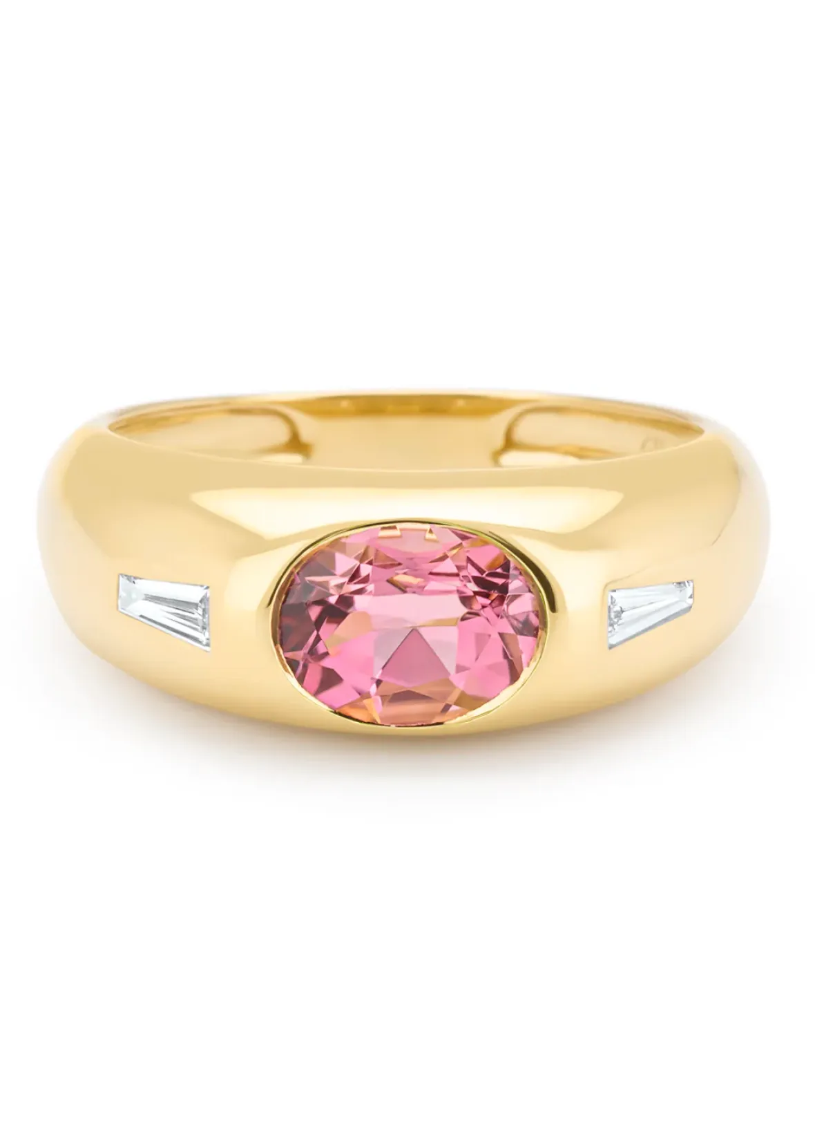Diamond Point Geelgouden Ringen|Ringen Met Kleurstenen<Geelgouden ring, 1.19 ct toermalijn, BOLD