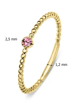 Diamond Point Geelgouden Ringen|Ringen Met Kleurstenen<Geelgouden ring, 0.04 ct toermalijn, Joy