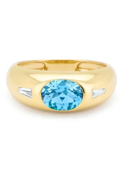 Diamond Point Geelgouden Ringen|Ringen Met Kleurstenen<Geelgouden ring, 1.42 ct topaas, BOLD