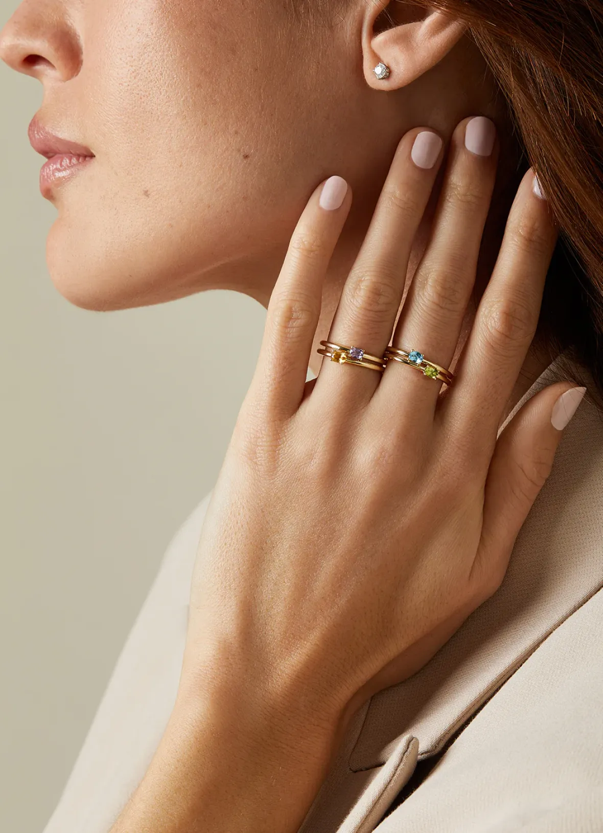 Diamond Point Geelgouden Ringen|Ringen Met Kleurstenen<Geelgouden ring, 0.20 ct topaas, Joy
