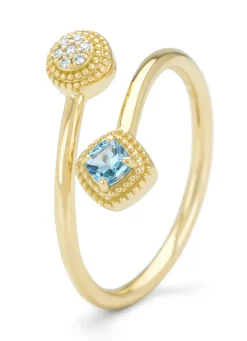 Diamond Point Geelgouden Ringen|Ringen Met Kleurstenen<Geelgouden ring, 0.15 ct topaas, La Dolce Vita