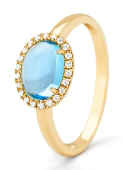 Diamond Point Geelgouden Ringen|Ringen Met Kleurstenen<Geelgouden ring, 1.61 ct topaas, Little Drops