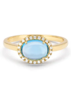 Diamond Point Geelgouden Ringen|Ringen Met Kleurstenen<Geelgouden ring, 1.61 ct topaas, Little Drops