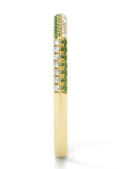 Diamond Point Geelgouden Ringen|Ringen Met Kleurstenen<Geelgouden ring, 0.11 ct tsavoriet, Ensemble