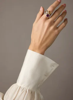 Diamond Point Geelgouden Ringen|Ringen Met Kleurstenen<Geelgouden ring, 3.13 ct witte topaas, Fiësta
