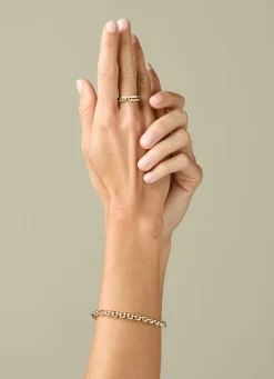 Diamond Point Geelgouden Ringen|Fijne Ringen<Geelgouden ring Ensemble