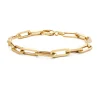 Diamond Point Geelgouden Armbanden|Schakelarmbanden<Geelgouden schakelarmband Closed Forever 19 cm