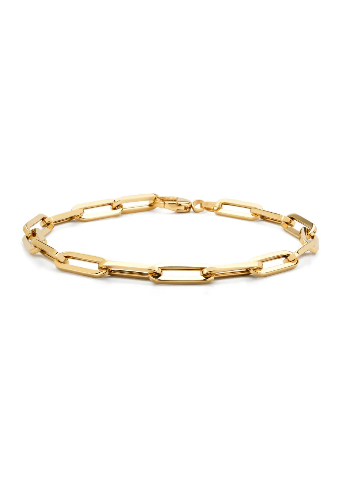 Diamond Point Geelgouden Armbanden|Schakelarmbanden<Geelgouden schakelarmband Closed Forever 20 cm