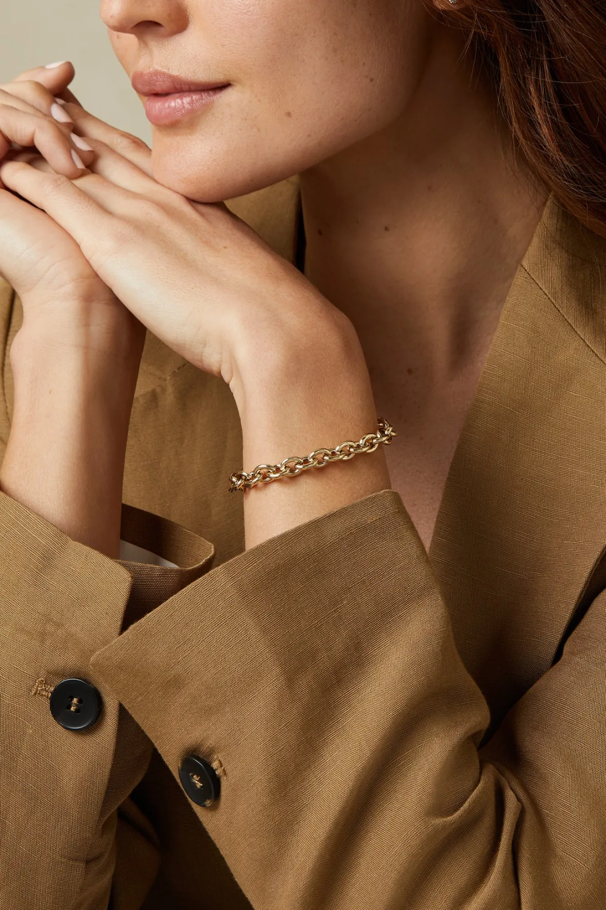 Diamond Point Geelgouden Armbanden|Schakelarmbanden<Geelgouden schakelarmband Timeless Treasures 19 cm