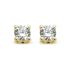 Diamond Point Solitair C|Solitair Classic<Geelgouden solitair oorstekers, 0.08 ct diamant, Groeibriljant