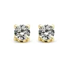 Diamond Point Solitair C|Solitair Classic<Geelgouden solitair oorstekers, 0.14 ct diamant, Groeibriljant