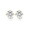 Diamond Point Solitair C|Solitair Classic<Geelgouden solitair oorstekers, 0.82 ct diamant, Groeibriljant