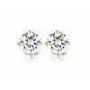 Diamond Point Solitair C|Solitair Classic<Geelgouden solitair oorstekers, 0.52 ct diamant, Groeibriljant