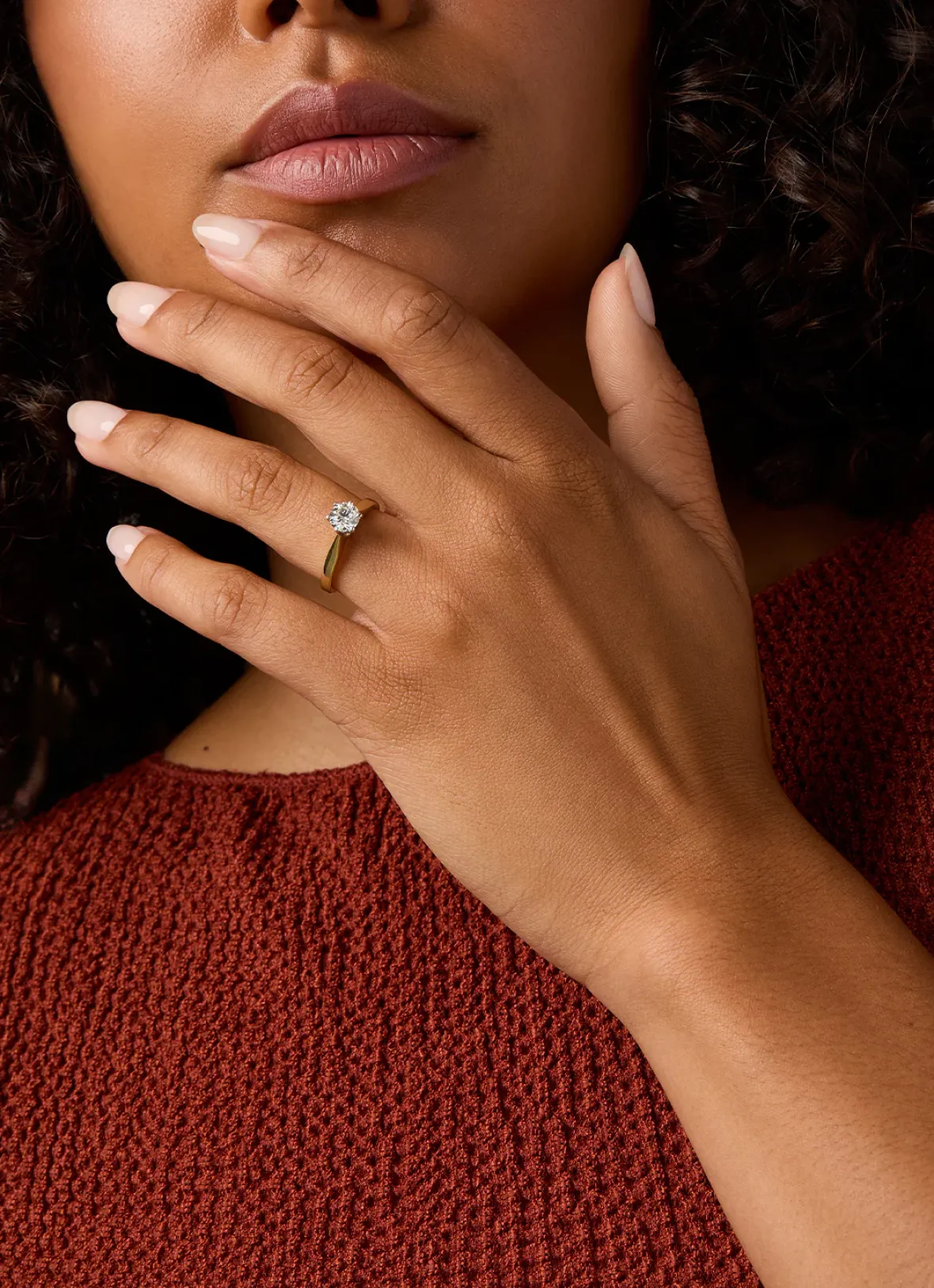 Diamond Point Solitair C|Solitair Classic<Geelgouden solitairring, 0.85 ct diamant, Groeibriljant