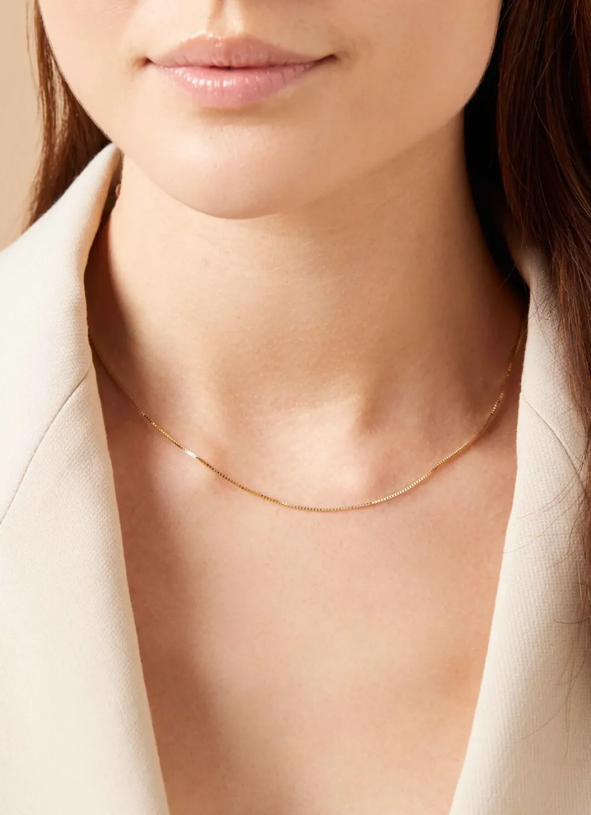 Diamond Point Geelgouden Colliers|Lengtecolliers<Geelgouden venetiaans collier Timeless Treasures (45cm)