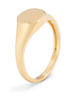 Diamond Point Geelgouden Ringen|Zegelringen<Geelgouden zegelring Timeless Treasures